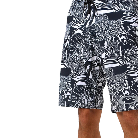 OCEAN WAVES PRINTED BOARDSHORTS